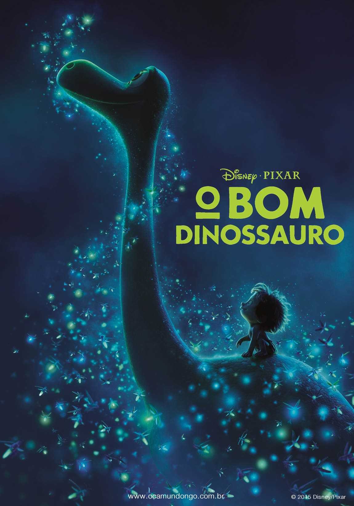 Um personagem de desenho animado do filme o bom dinossauro